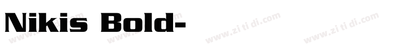 Nikis Bold字体转换